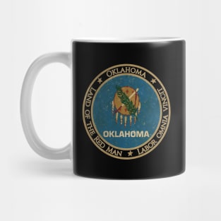 Vintage Oklahoma USA United States of America American State Flag Mug